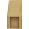 Ekena Millwork 5-inch W x 6-inch D x 10-inch H Monterey Rough Cedar Woodgrain TimberThane Knee Brace, Primed BRCUR05X06X10MONRCPR - alternate 3